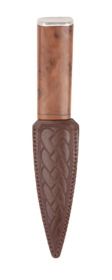 Thuya Burl Arisaig Sgian Dubh with Pewter Top