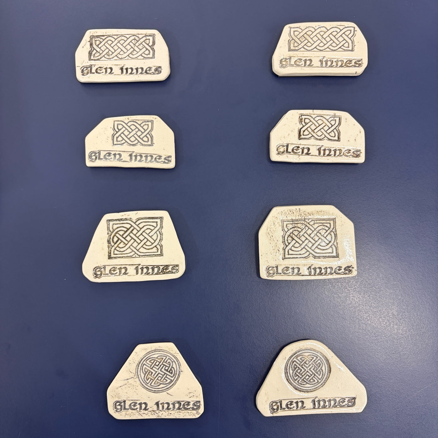 Hand Made Pottery Magnet - Clear glaze