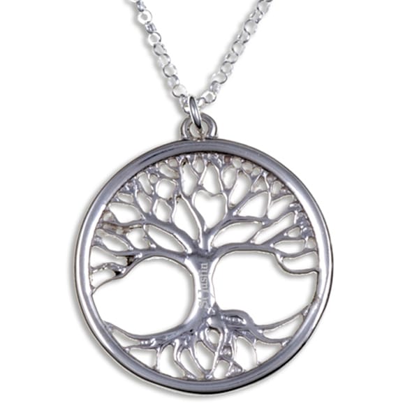 Tree of Life Silver Pendant on 18" belcher chain