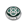 Celtic Pillbox - Double 8 Knot - Black/ Green