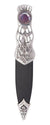 Pewter Thurso Sgian Dubh with Amethyst