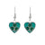 Drop Earrings Celtic Heart Shamrock