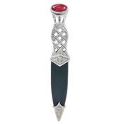 Pewter Lochy Thistle Sgian Dubh