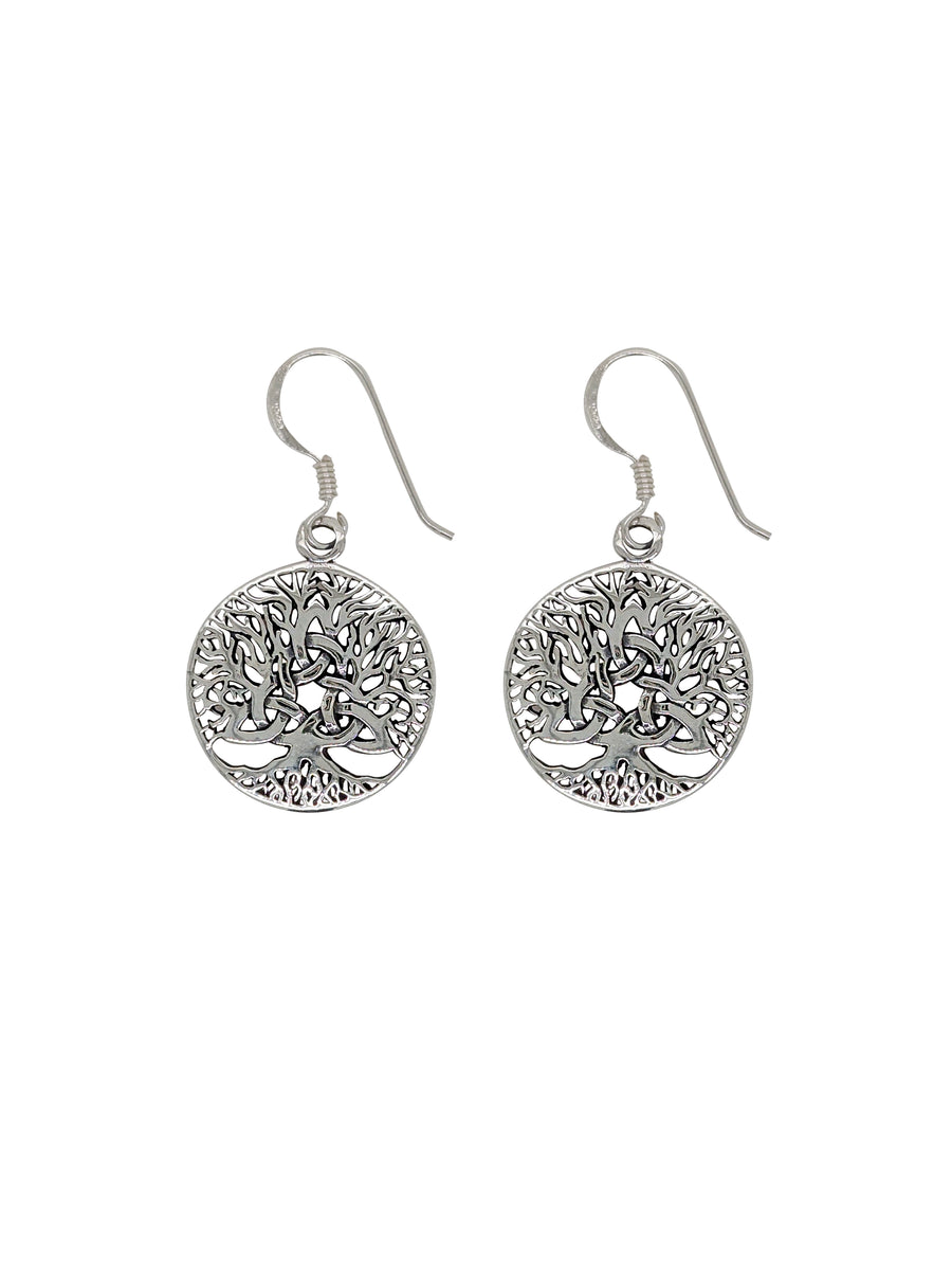 Sterling silver Celtic Tree of Life Earrings