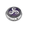 Celtic Pillbox - Triskele Purple