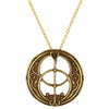 Chalice Well pendant on 18" gold plated chain