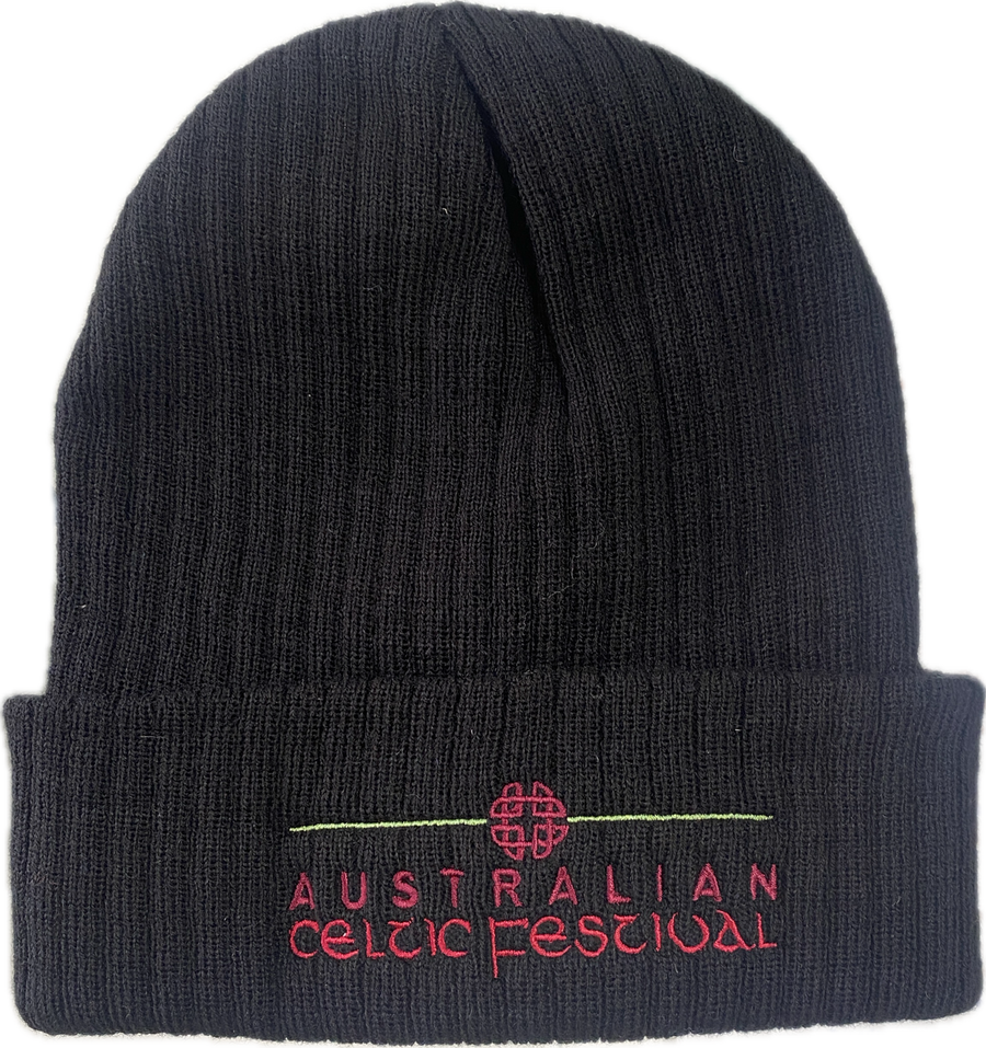 Australian Celtic Festival Wool Beanie BLACK