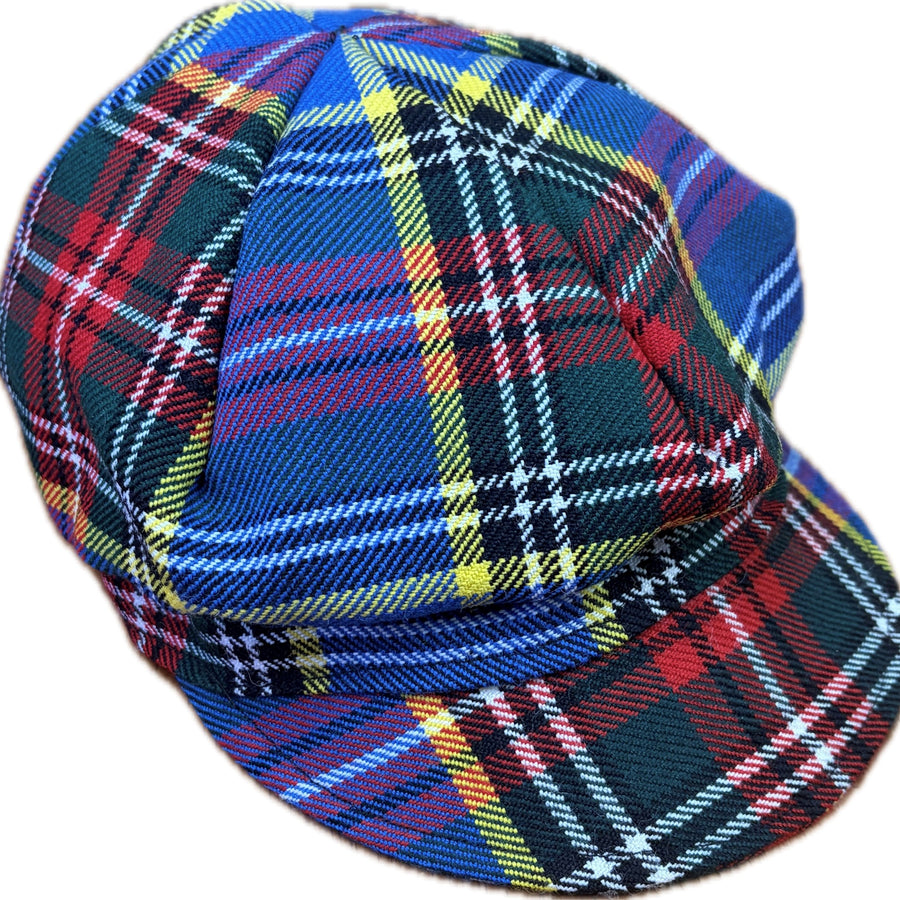 Jaunty Cap in Mixed Bright Tartans