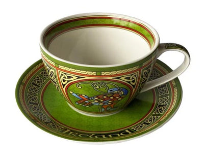 Celtic Peacock Cup and Saucer