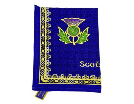 Scottish Spiral Thistle Tea Towel