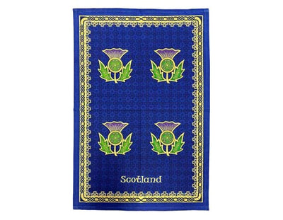 Scottish Spiral Thistle Tea Towel
