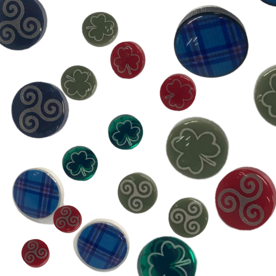 Shamrock Celtic Stud Earrings