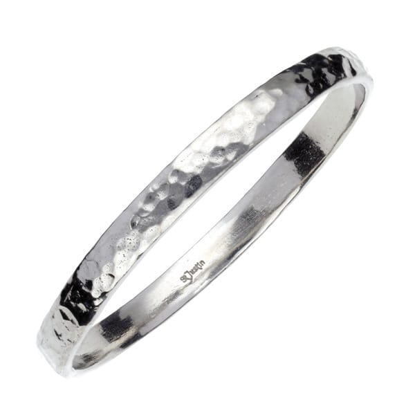 Wide Cornish Tin Bangle