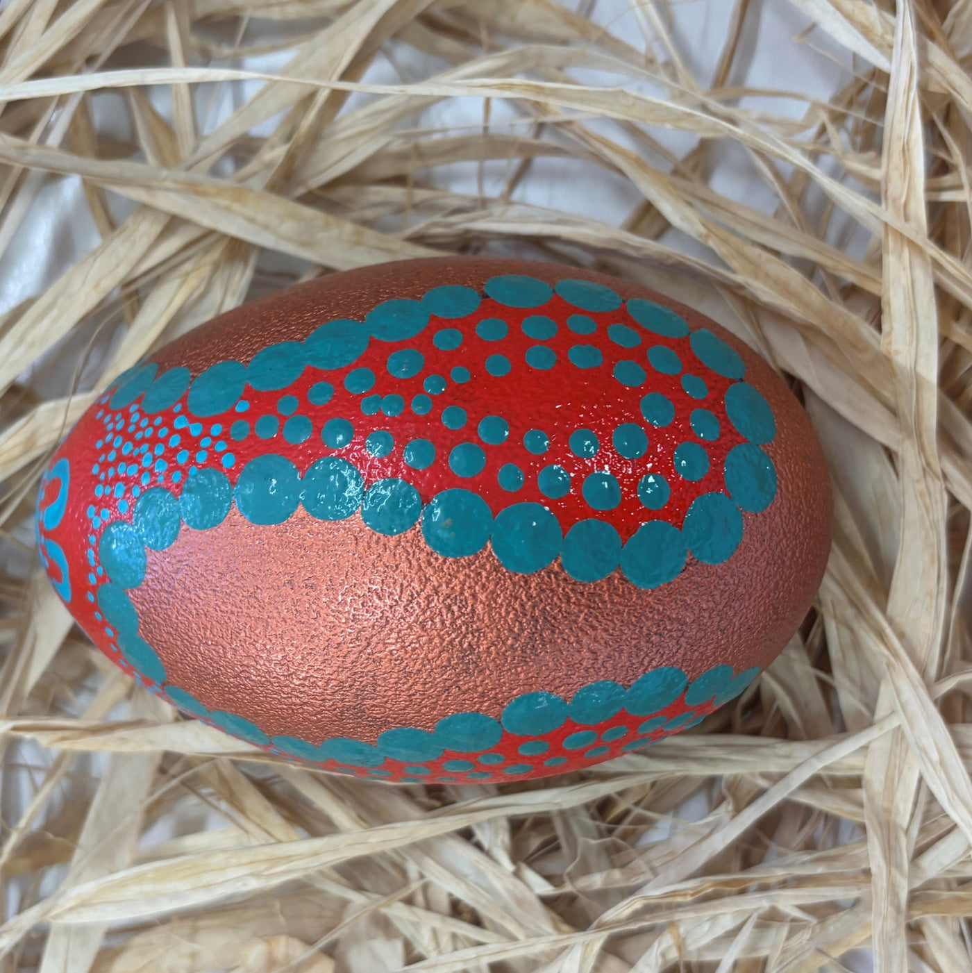 Hand Painted Emu Egg 10