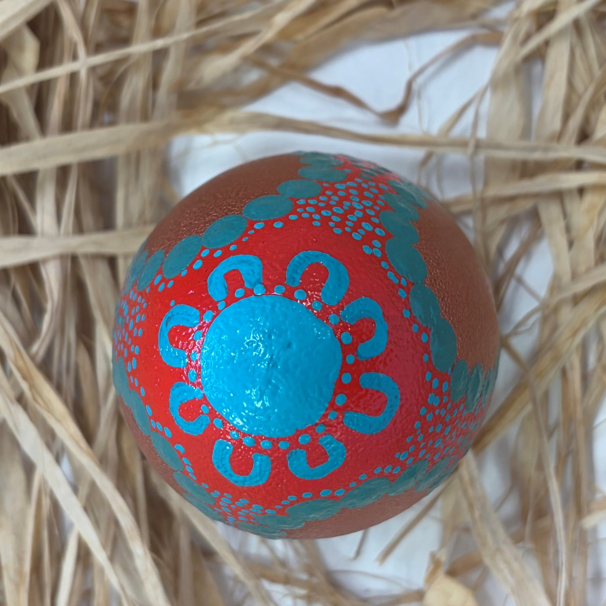 Hand Painted Emu Egg 10