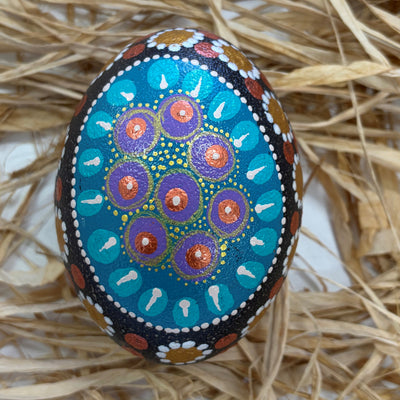 Hand Painted Emu Egg 1