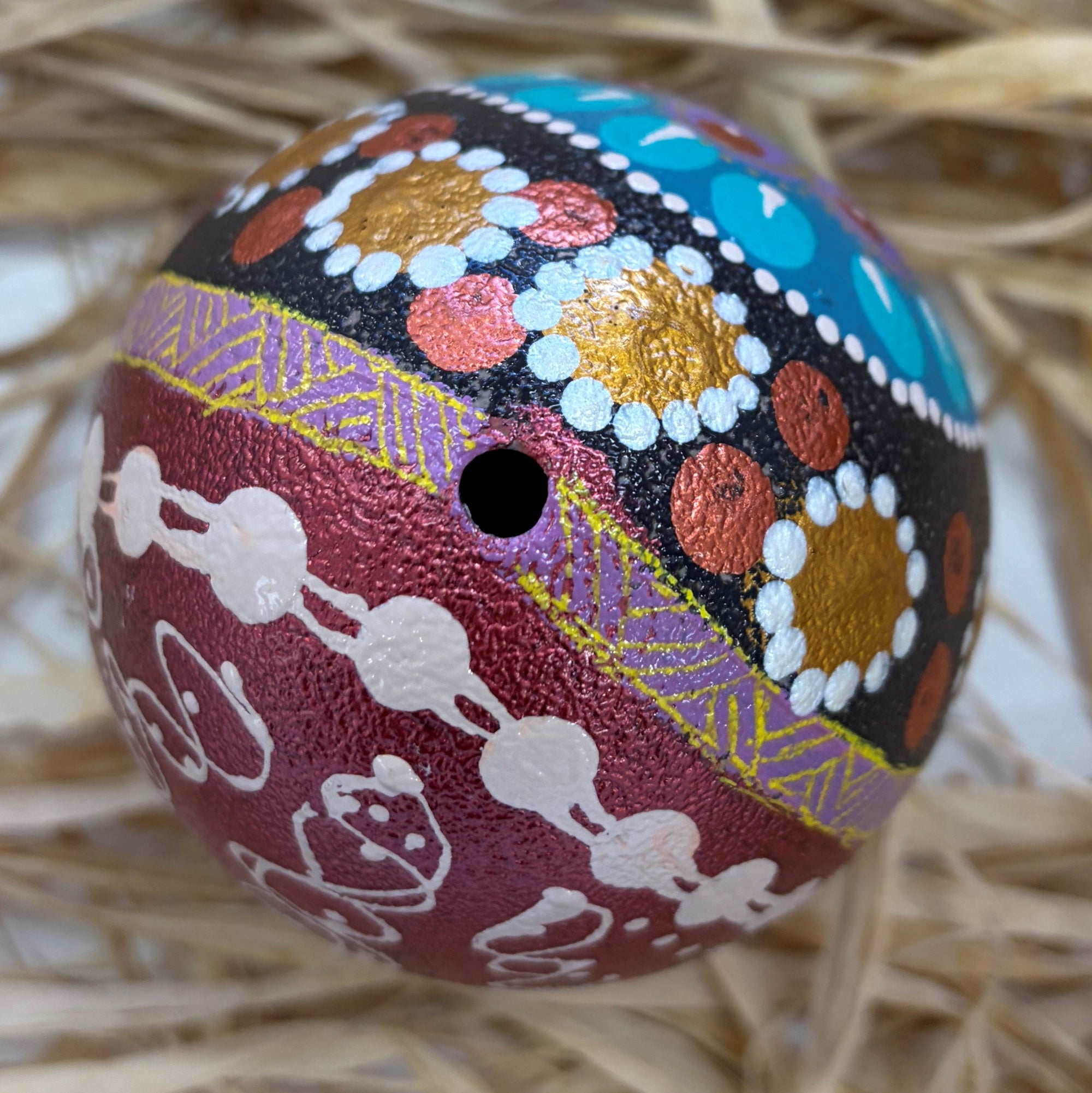 Hand Painted Emu Egg 1