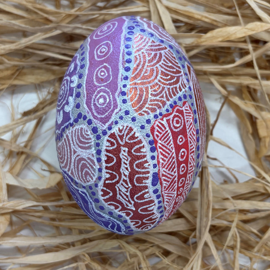 Hand Painted Emu Egg 2