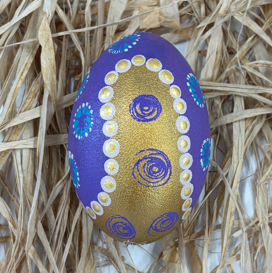 Hand Painted Emu Egg 3