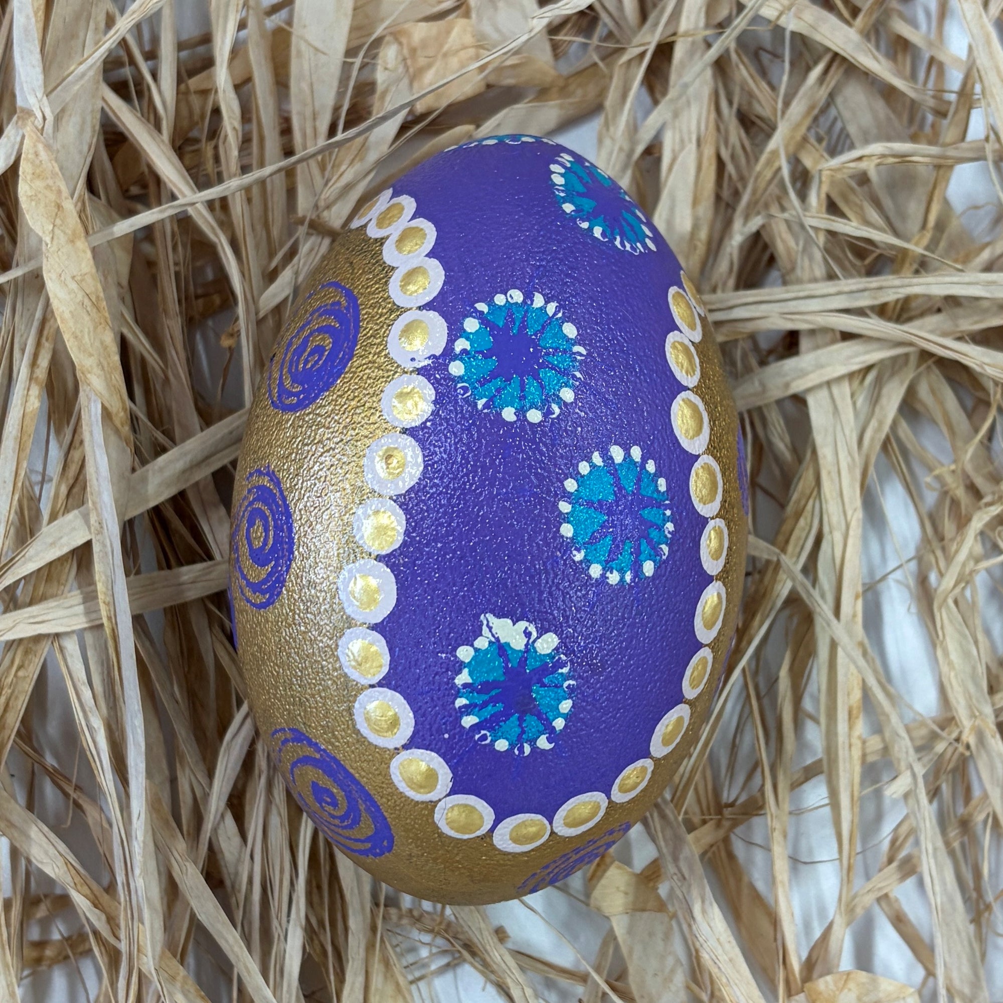 Hand Painted Emu Egg 3