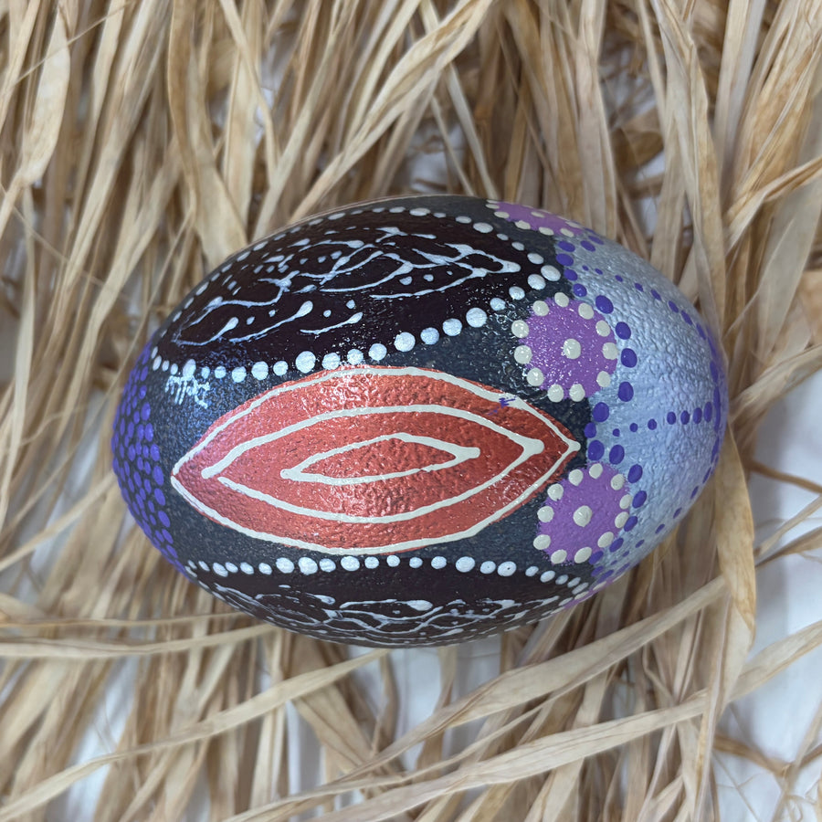 Hand Painted Emu Egg 7