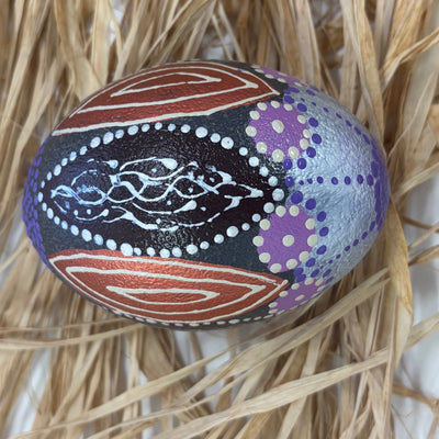 Hand Painted Emu Egg 7