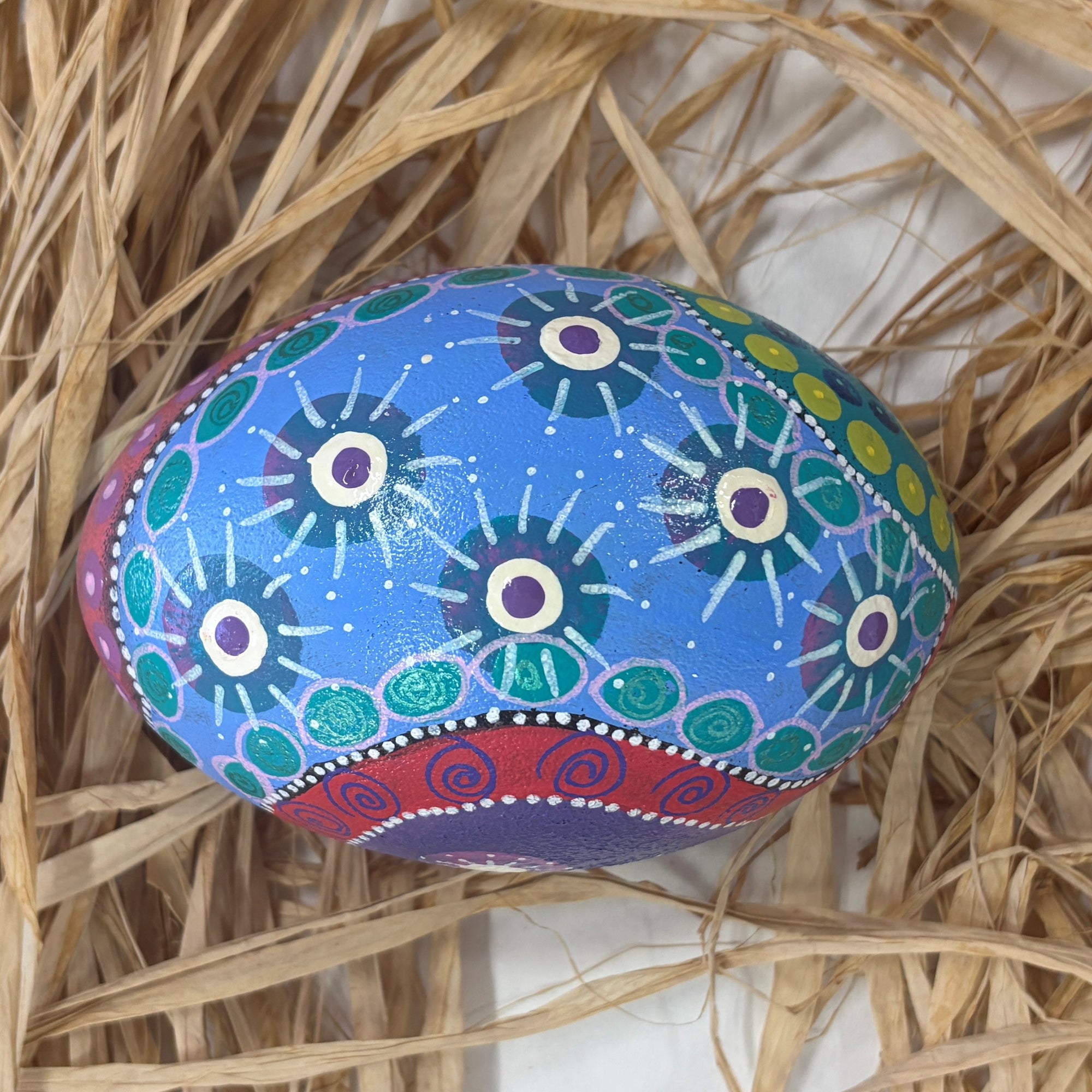Hand Painted Emu Egg 8