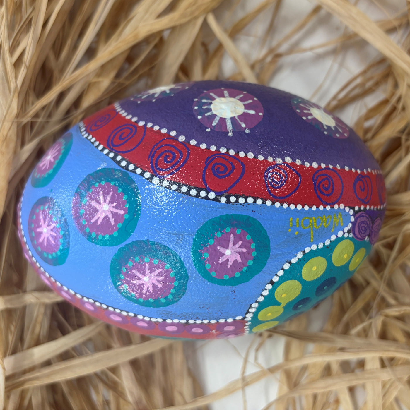 Hand Painted Emu Egg 8