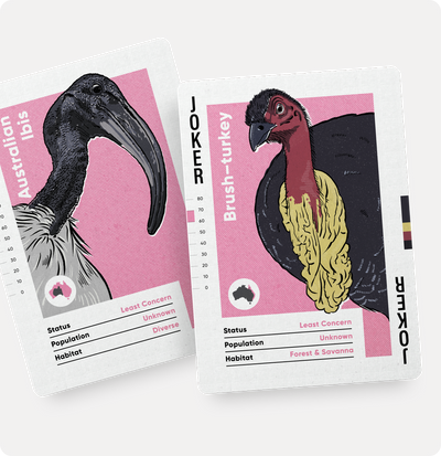 Birds of Australia Playing Cards by Wildly Nice