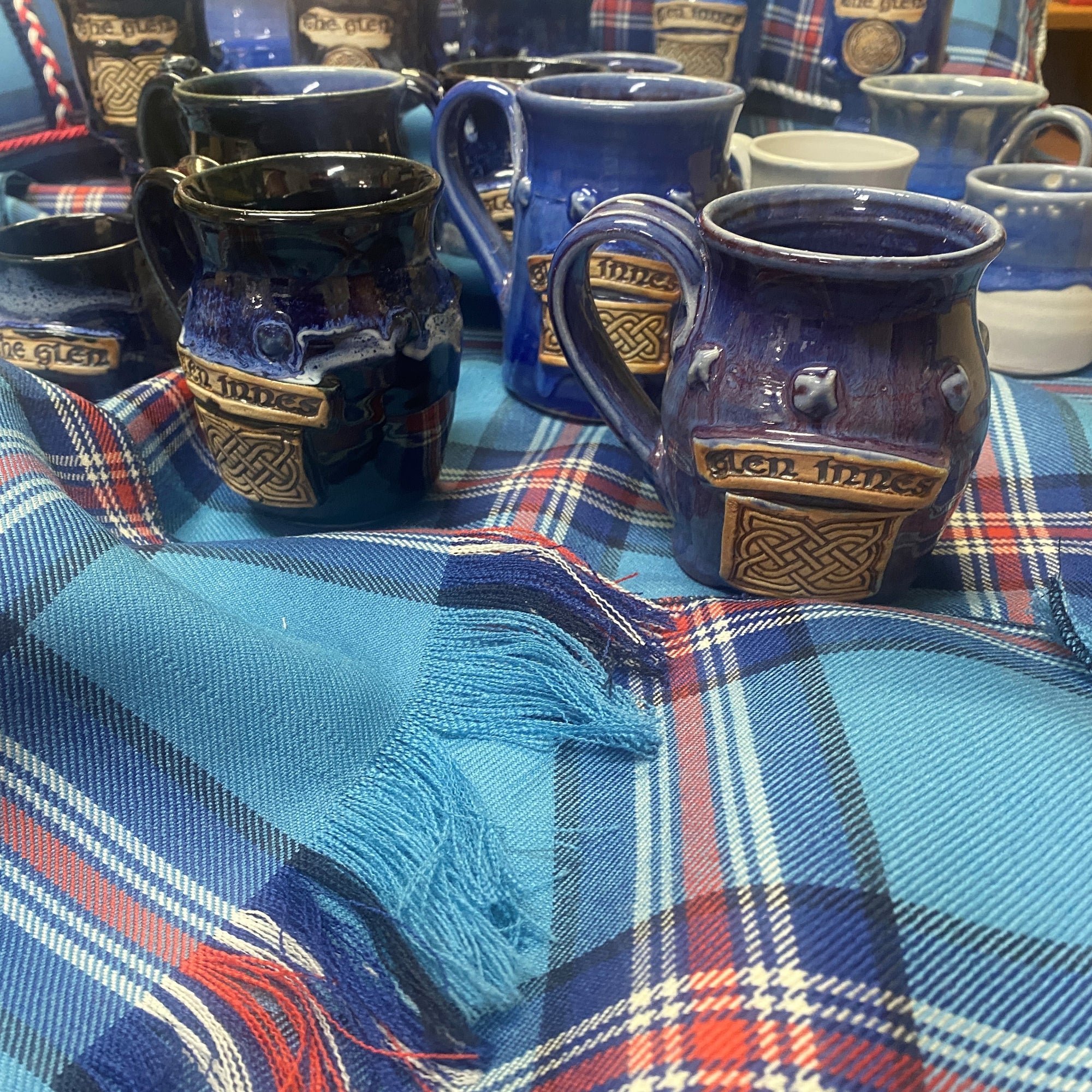 Hand Made Pottery Goblet Light Blue