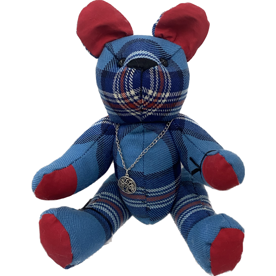 Hamish Teddy Bear Glen Innes Tartan with White Trim