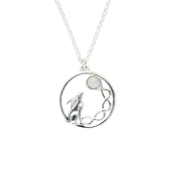 Silver Moon Gazing Hare