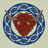 Celtic Card Highland Cow
