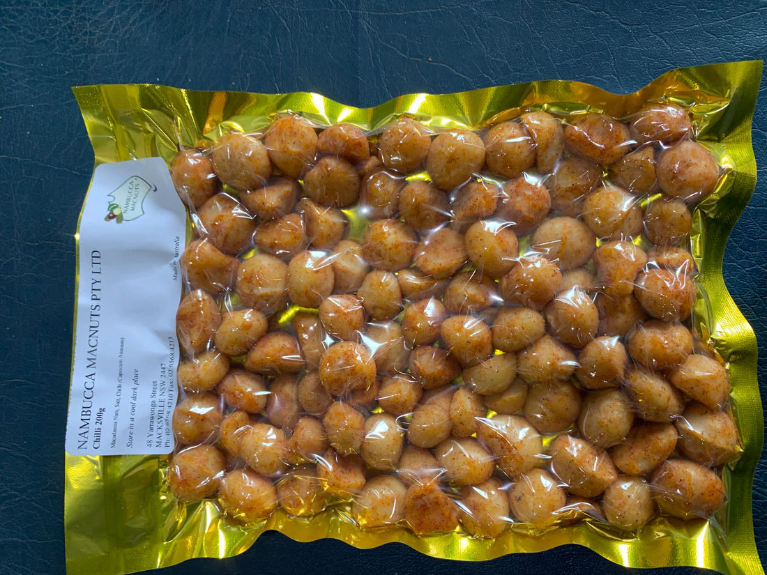 Organic Chilli Macadamias 200 g