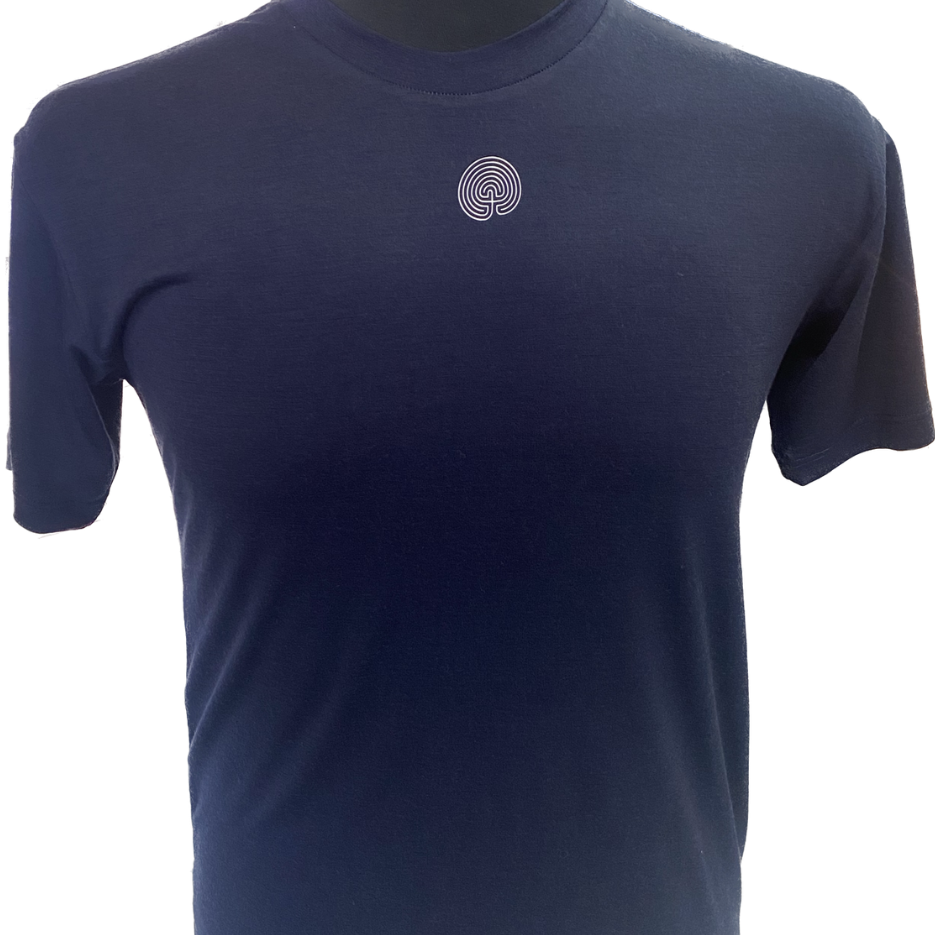 100% Merino Wool T- Shirt "Indigo" Navy
