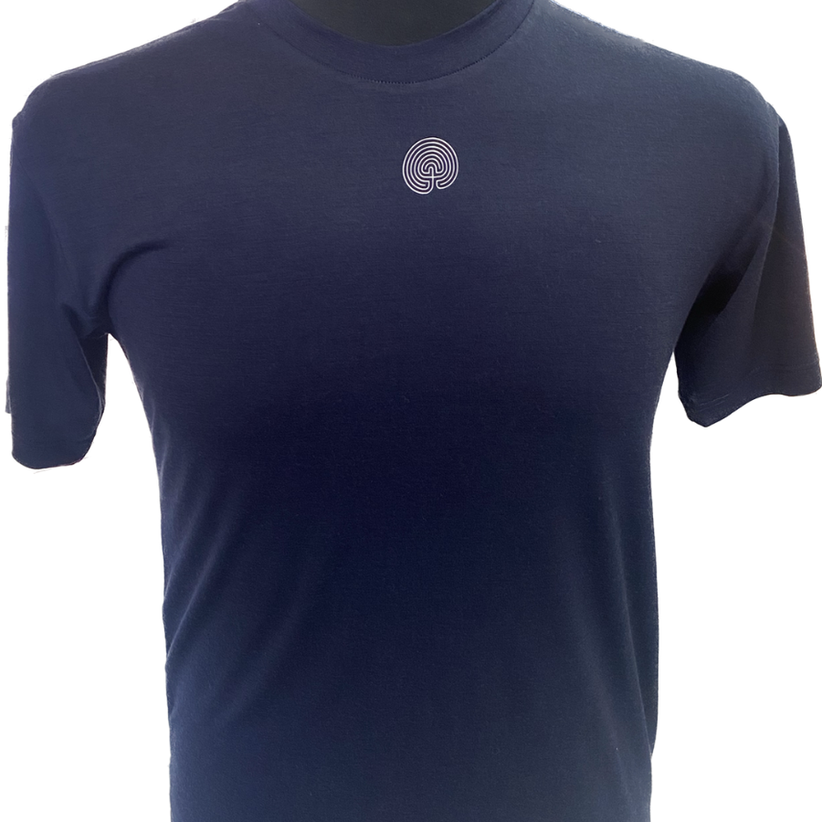 100% Merino Wool T- Shirt "Indigo" Navy