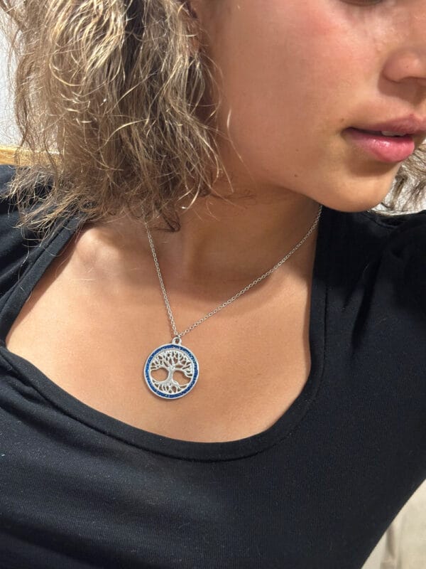 Enamelled Ring Tree of Life Pendant