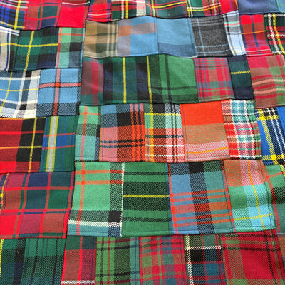 Patchwork Tartan Rug - Mixed tartan