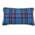 Lumber Scatter Cushion in Glen Innes Tartan with blue flanged piping and special trim