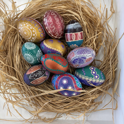 Hand Painted Emu Egg 8