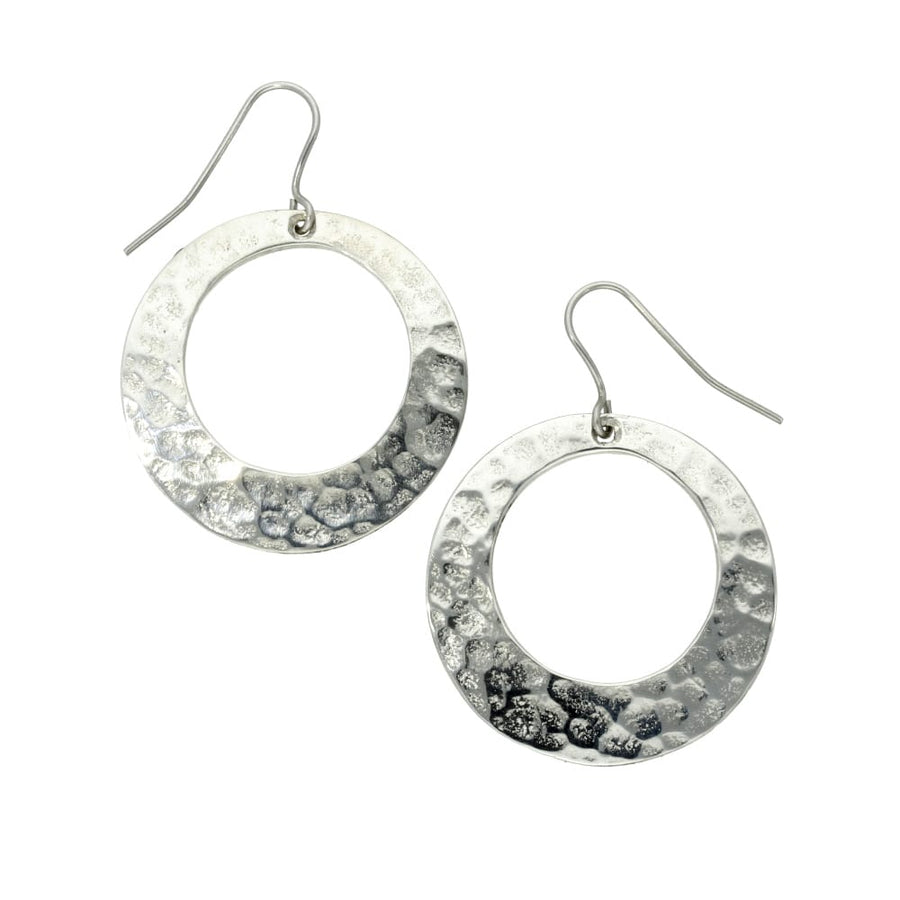 Hammered Hoop Earrings