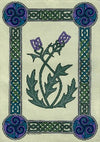Celtic Thistle Card