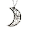 Celtic Moon Pendant on 18" curb chain