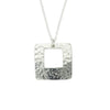 Hammered Square Pendant