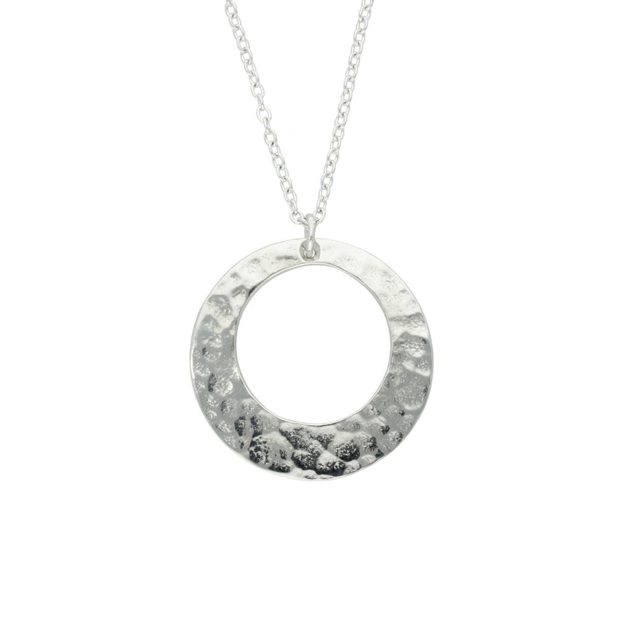 Hammered Hoop Pendant