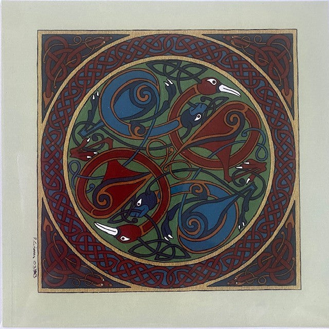 Celtic Card Birds in Circle