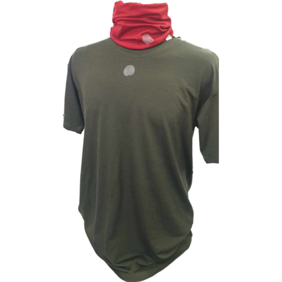 100% Merino Wool T- Shirt "Plantation" Green