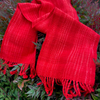 Red Merino Wool Scarf