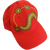 Hand Painted Cap - Red
