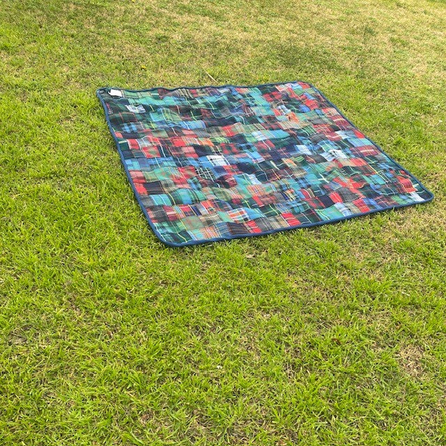 Patchwork Tartan Rug - Mixed tartan